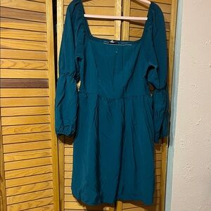 Chic Teal Long Sleeve Dress by PrettyGardwn Size XL